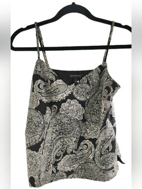 Banana Republic Boho Paisley Cami Tank S | Adjustable Straps Flowy w/ Side Slits
